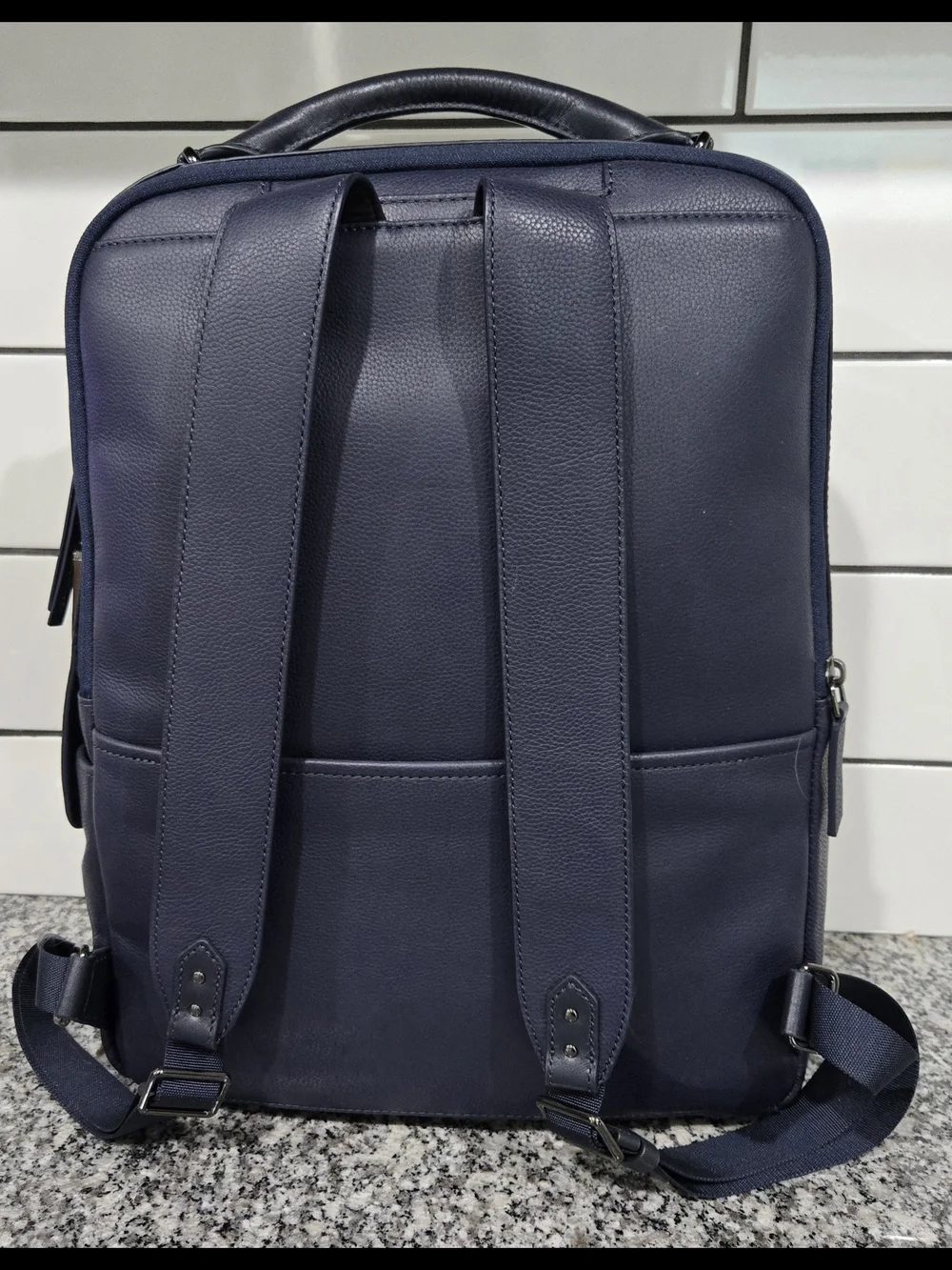 Tumi Gemma Leather Backpack - Blue
